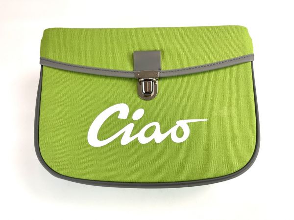 Satteltasche grün für Piaggio Vespa Ciao Tasche Packtasche