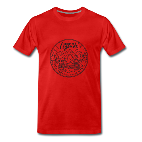 Mofa Legends T-Shirt in rot mit schwarzen Druck