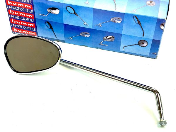 KREIDLER Florett Spiegel chrom oval mit Chromstange / Markenqualität von Bumm