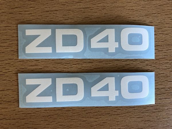 2 Trittbrettaufkleber passend für Zündapp 446 ZD40