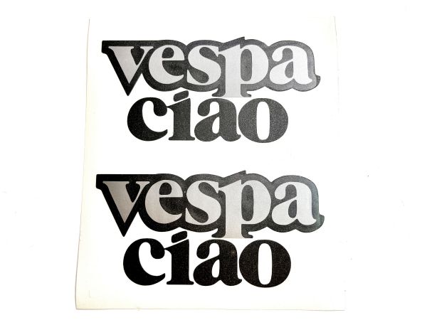 2 x Vespa Cio Aufkleber - Emblem Piaggio