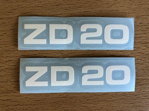 2 Trittbrettaufkleber für Zündapp 446 ZD20