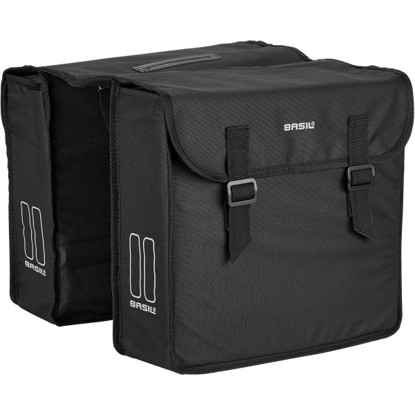 Doppel Satteltasche Packtasche schwarz für Mofa Moped Basil
