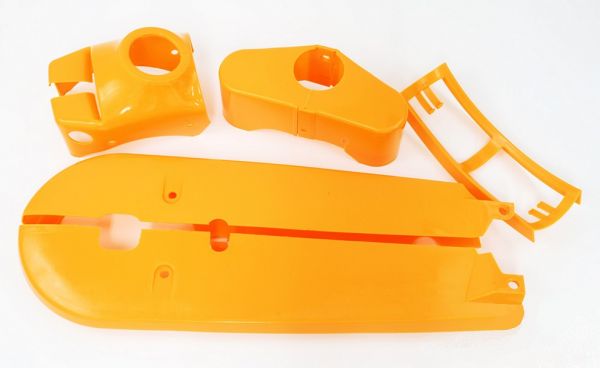 Kreidler Florett K54 Verkleidungen orange Kettenschutz Gabel Rahmen Verkleidung SET RS GT LF LH RM