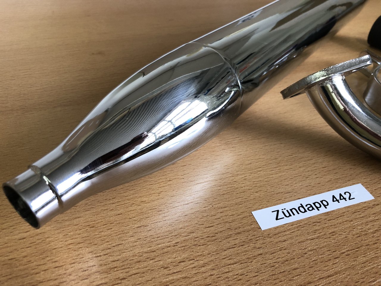 Zigarre Zündapp Auspuff Set Flansch 2 Schellen HQ Combinette S Typ 423