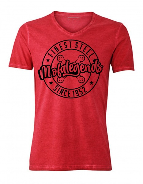 Mofa Legends Classic Vintage T-Shirt Chili Red