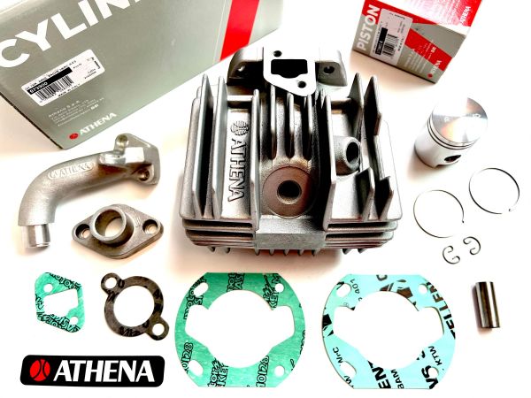 Athena TUNING Zylinder inkl. Ansaugstutzen 50ccm mit Adapter für Krümmer Sachs 504 505 Hercules