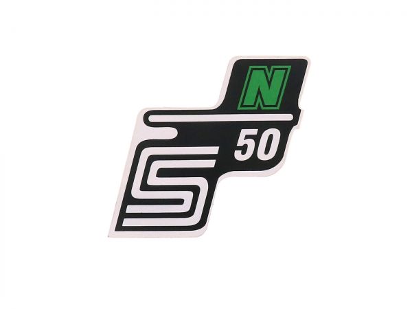 Seitendeckel Aufkleber Simson S50 N grün
