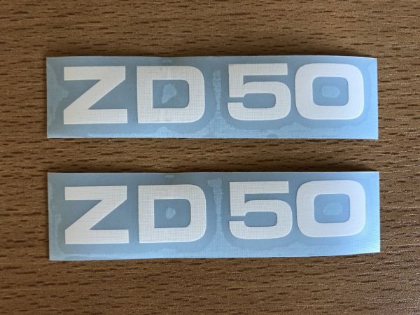 2 Trittbrettaufkleber passend für Zündapp 446 ZD50