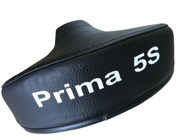 Sattel schwarz mit &quot;PRIMA 5S&quot; Schriftzug hinten für Mofa und Moped