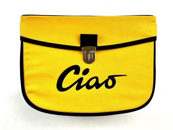Satteltasche gelb für Piaggio Vespa Ciao Tasche Packtasche