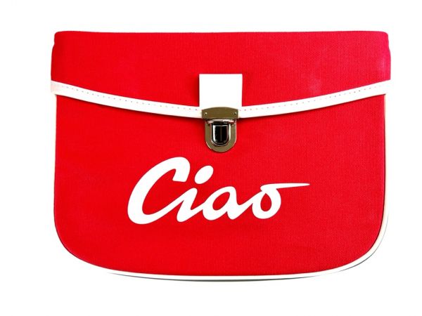 Satteltasche rot für Piaggio Vespa Ciao Tasche Packtasche