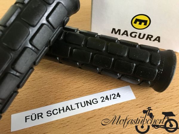 Griffe (2 Stück) Handgriffgummis von Magura Waffelmuster für Handschaltung 24/24